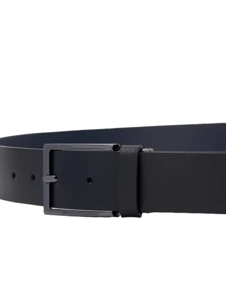 Piquadro Modus Special double-faced men's belt, black-blue