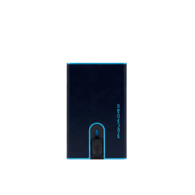 Porta carte di credito con sliding system Piquadro Blue... 2