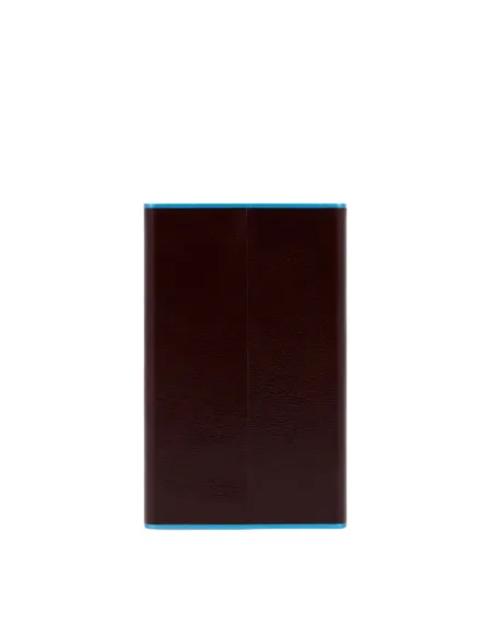 Porta carte di credito con sliding system Piquadro Blue Square, mogano