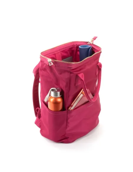 Campo Marzio women's backpack with laptop compartment, bouganville