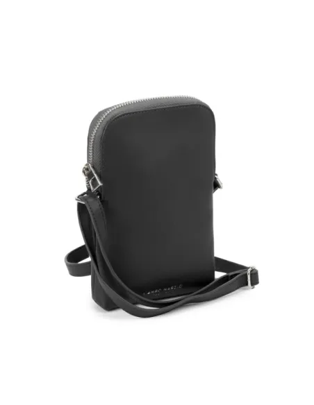 Phone holder with shoulder strap, black