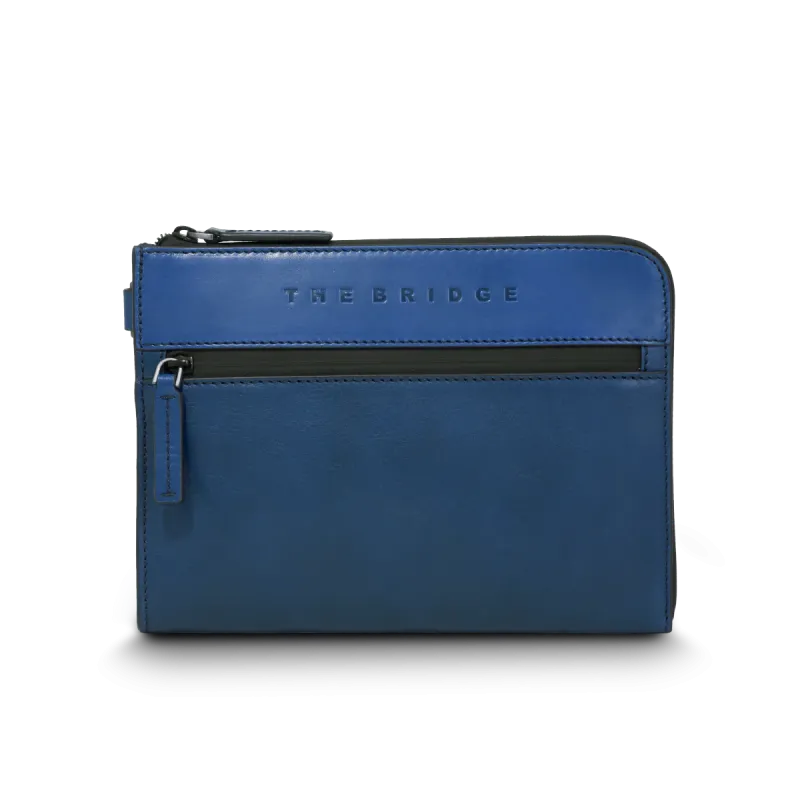 Herren Leder Clutch Tasche mit Henkel The Bridge Damiano,...