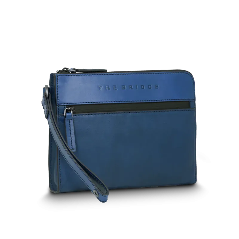 The Bridge Damiano men's leather clutch bag with handle,... 2