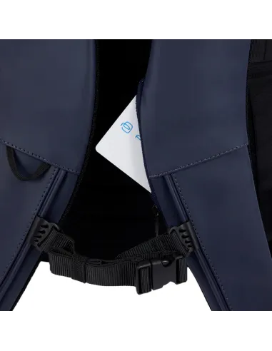 Zaino Piquadro Roll-Top Porta PC, blu