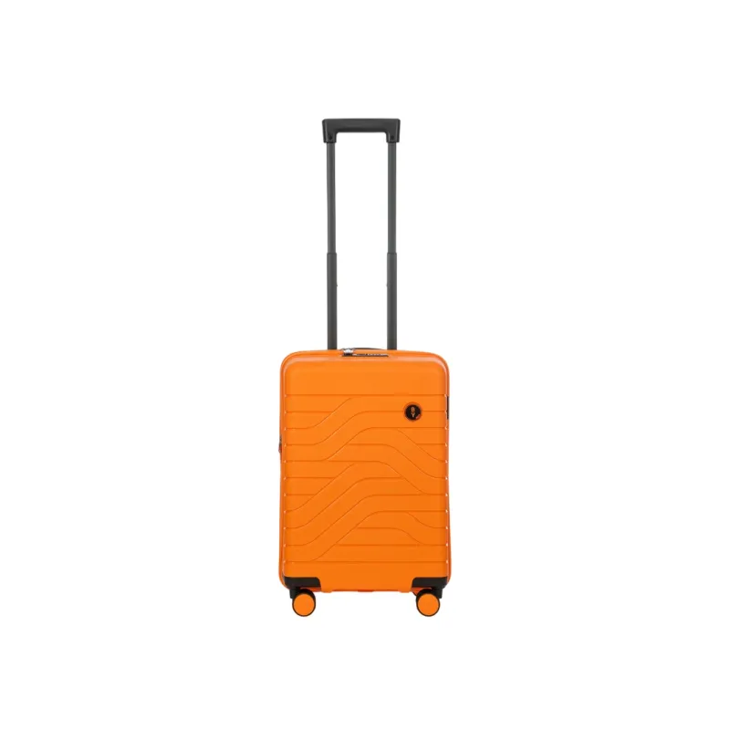 Trolley cabina rigido espandibile Brics Ulisse, arancio