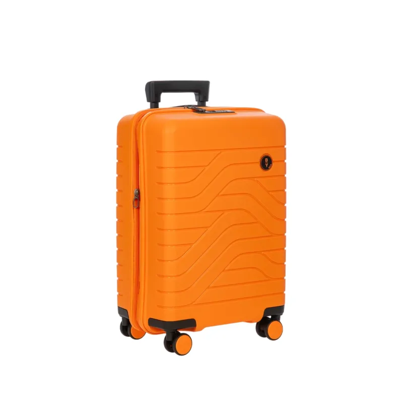 Trolley cabina rigido espandibile Brics Ulisse, arancio 2