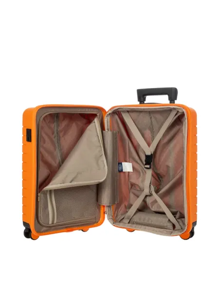 Trolley cabina rigido espandibile Brics Ulisse, arancio