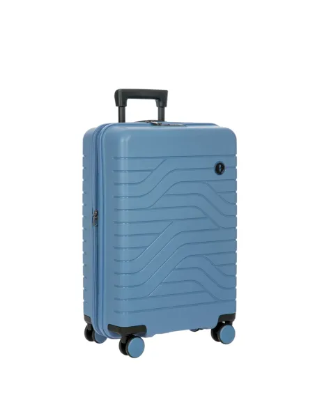 Brics Ulisse erweiterbarer Hartschalenkoffer 65 cm, Lichtblau