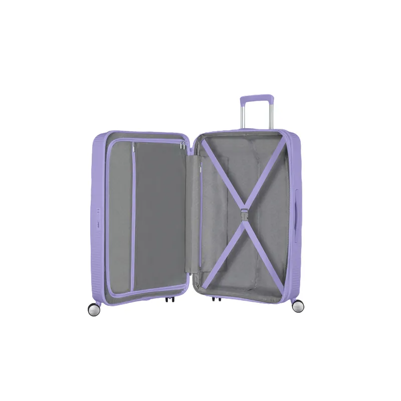 American Tourister Expandable Large Trolley Lavender 2