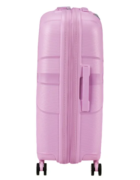 Expandierbarer mittelgroßer Koffer mit Rollen American Tourister Starvibe, metallic pastel lavender