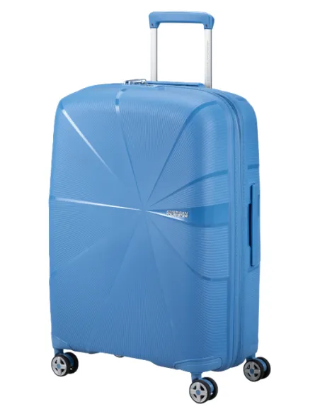 American Tourister Starvibe Medium expandable trolley, Tranquil blue