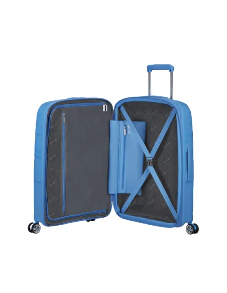 American Tourister Starvibe Medium expandable trolley, Tranquil blue