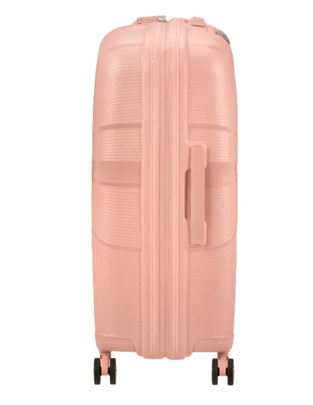 American Tourister Starvibe Medium expandable trolley, metallic peach