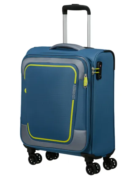 Erweiterbarer Kabinentrolley American Tourister Pulsonic, coronet blue