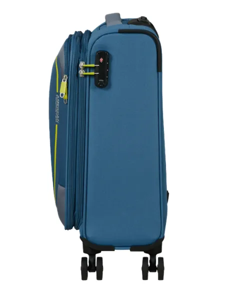 Trolley cabina espandibile American Tourister Pulsonic, coronet blue