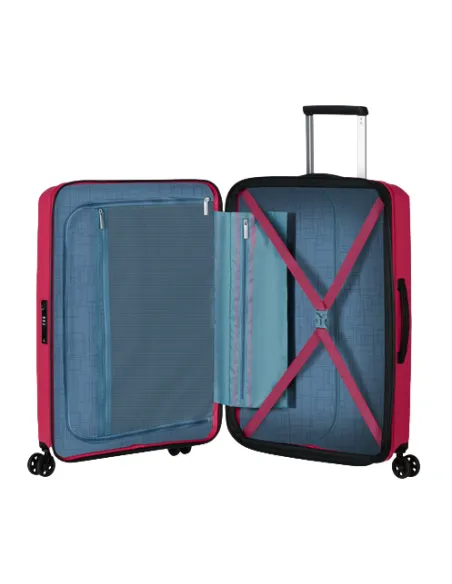 American Tourister Aerostep Medium expandable trolley, pink flash