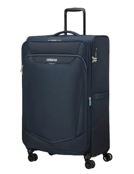 Trolley grande espandibile American Tourister SummerRide, blu