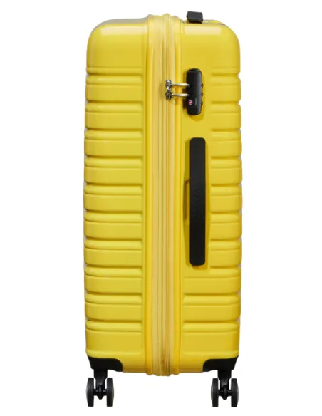 American Tourister Flashline Pop expandable medium trolley, lemon yellow