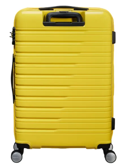 American Tourister Flashline Pop expandable medium trolley, lemon yellow