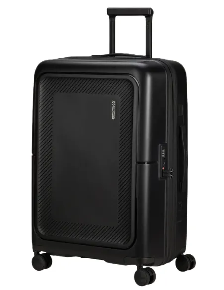 Mittlerer Polypropylen-Trolley American Tourister DashPop, true black