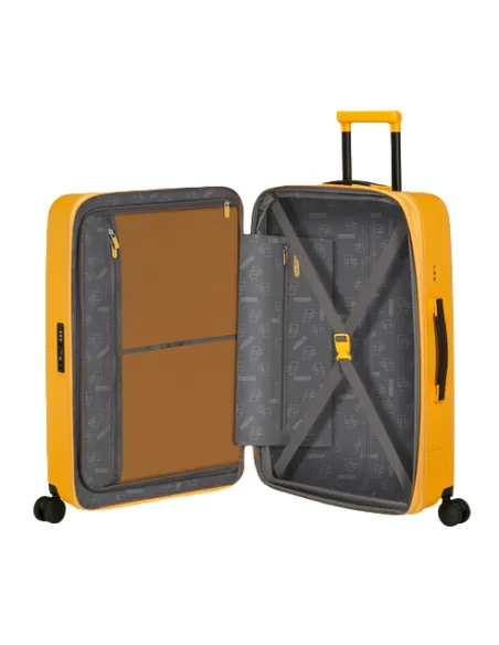 Mittlerer Polypropylen-Trolley American Tourister DashPop, golden yellow