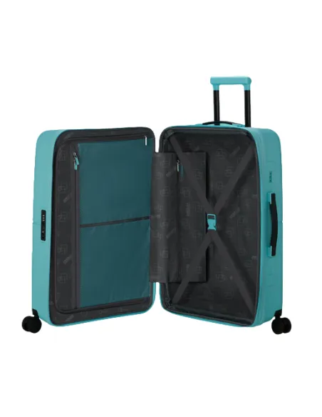 American Tourister DashPop medium polypropylene trolley, aqua sky