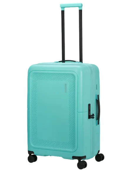 Mittlerer Polypropylen-Trolley American Tourister DashPop, aqua sky