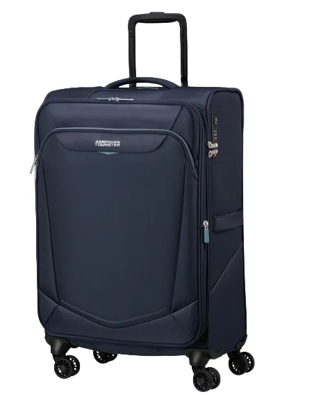 American Tourister SummerRide medium expandable trolley, blue
