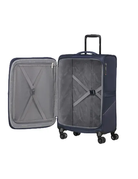 American Tourister SummerRide medium expandable trolley, blue