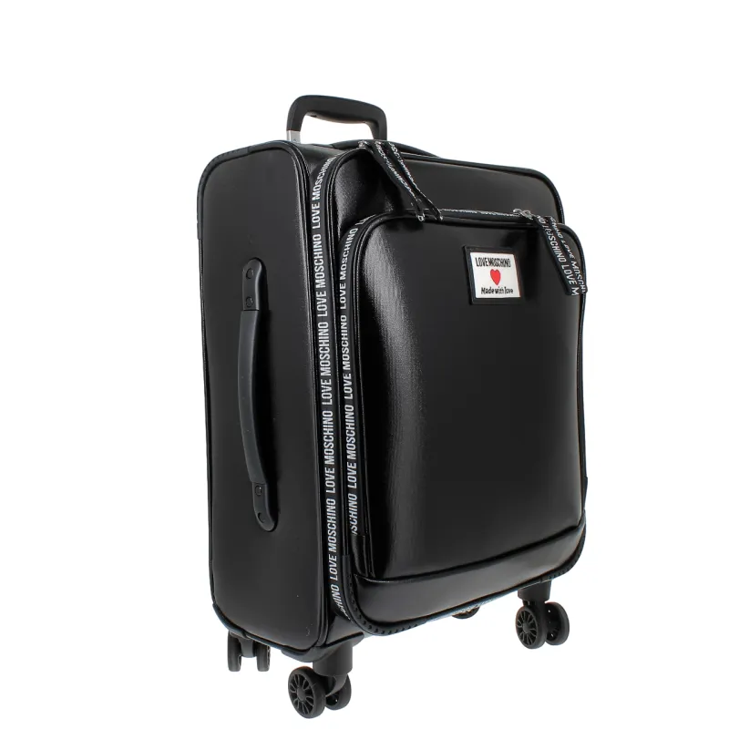 Love Moschino carry-on trolley, black 2