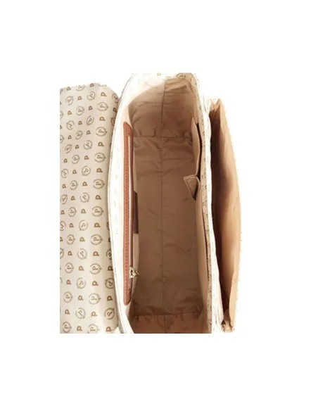 Pollini heritage Women's shoulder bag ivory-brown
