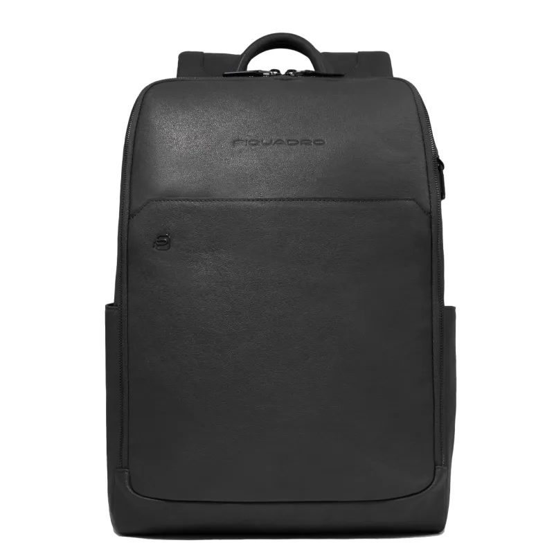 Piquadro Black Square 15,6" Laptop-Rucksack aus Leder,...