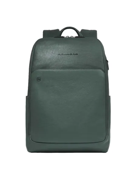 Zaino porta pc da 15,6 con protezioni antiurto Piquadro Black Square, verde