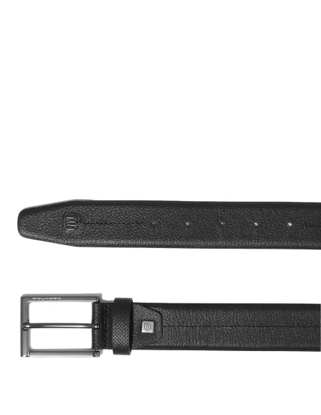 Piquadro Hedley men's leather belt, black