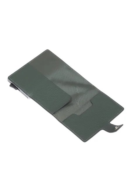 Piquadro Modus Compact wallet for Cash and credit cards, green