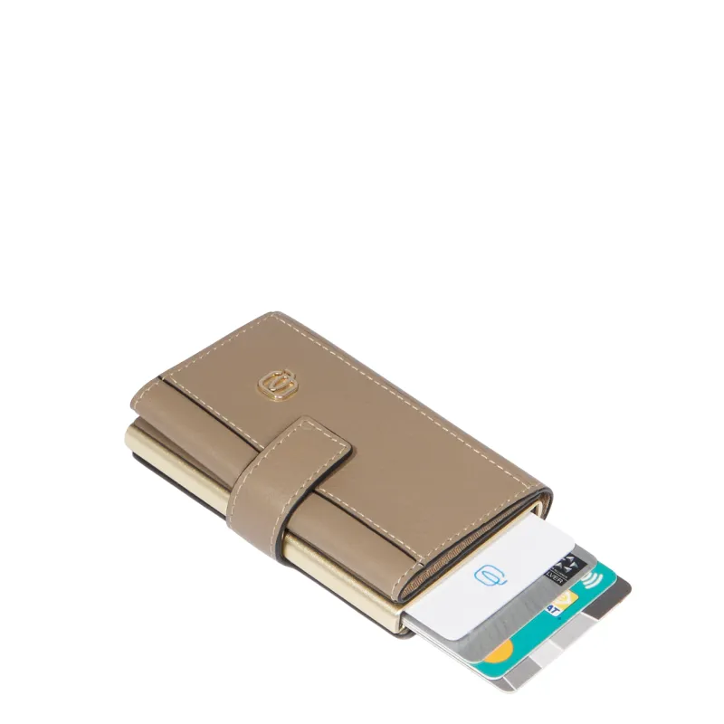Piquadro Circle woman Compact wallet with sliding system,...