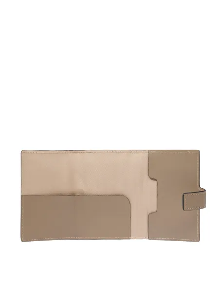 Piquadro Circle woman Compact wallet with sliding system, dove grey