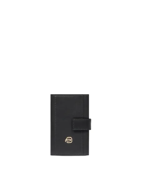Piquadro Circle woman Compact wallet with sliding system, black