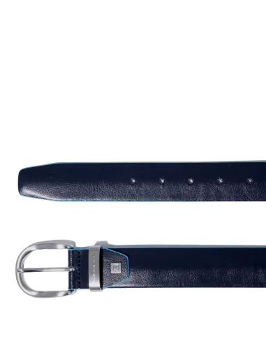 Piquadro B2 Ledergürtel für Herren, blau