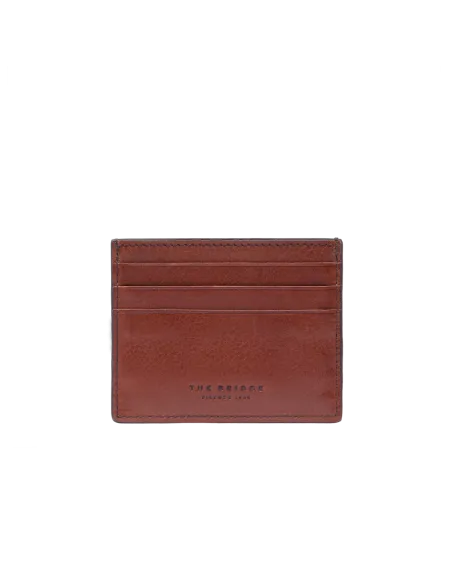 The Bridge Fabio leather credit card holder, brown