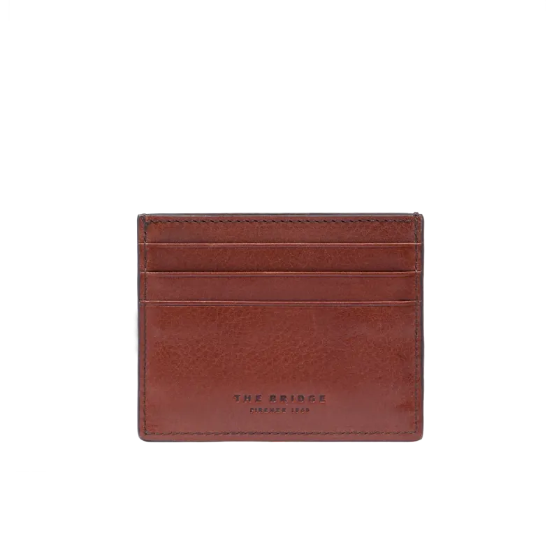 The Bridge Fabio leather credit card holder, brown 2
