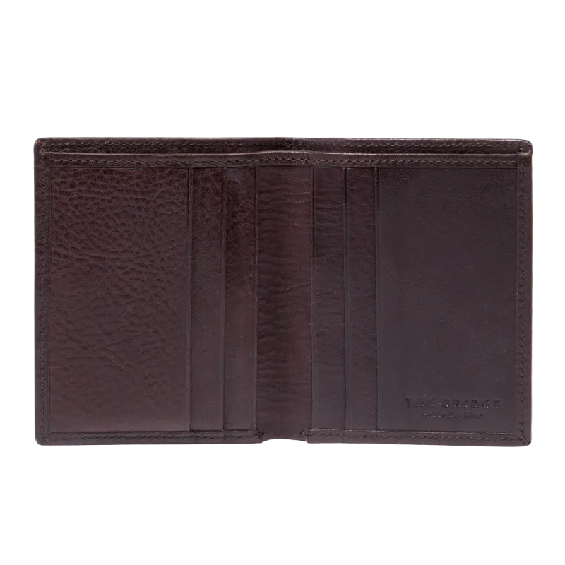 The Bridge Fabio small vertical men's wallet, dark brown