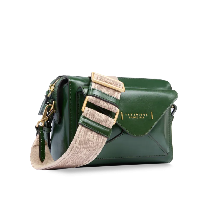 The Bridge Frida women's cross-body bag, English green 2