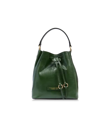 Kleine Damen- Eimertasche The Bridge Fiammetta, Englisch grün