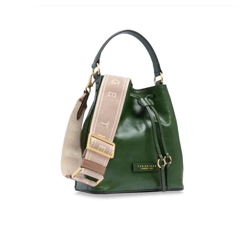 The Bridge Fiammetta small bucket bag, English green 2