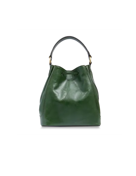 Kleine Damen- Eimertasche The Bridge Fiammetta, Englisch grün