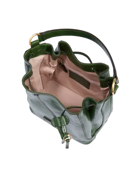 The Bridge Fiammetta small bucket bag, English green