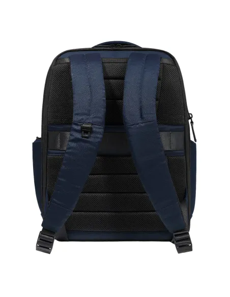 Piquadro Wollem Expandable, laptop and iPad®Pro 12,9" backpack with USB ports, blue