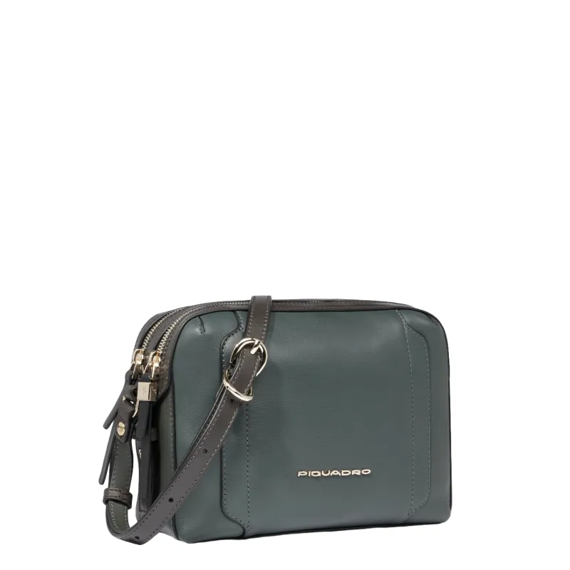 Piquadro Circle women's cross-body bag, dark green 2