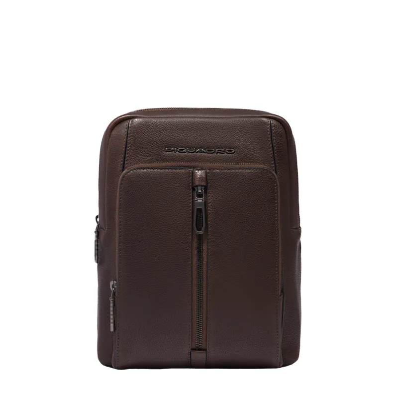 Piquadro Hedley men's cross-body bag, dark brown